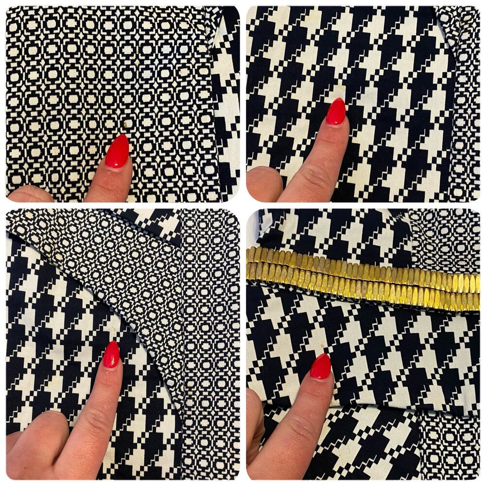 Sass & Bide The Helm Black Houndstooth Peplum Fitted Dress Women EUR 36 | US 6 - Picture 12 of 16